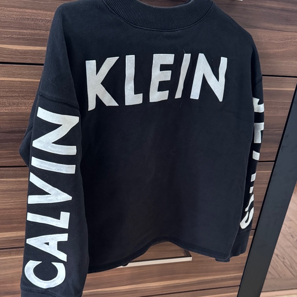Calvin Klein Black and White Logo Sweatshirt